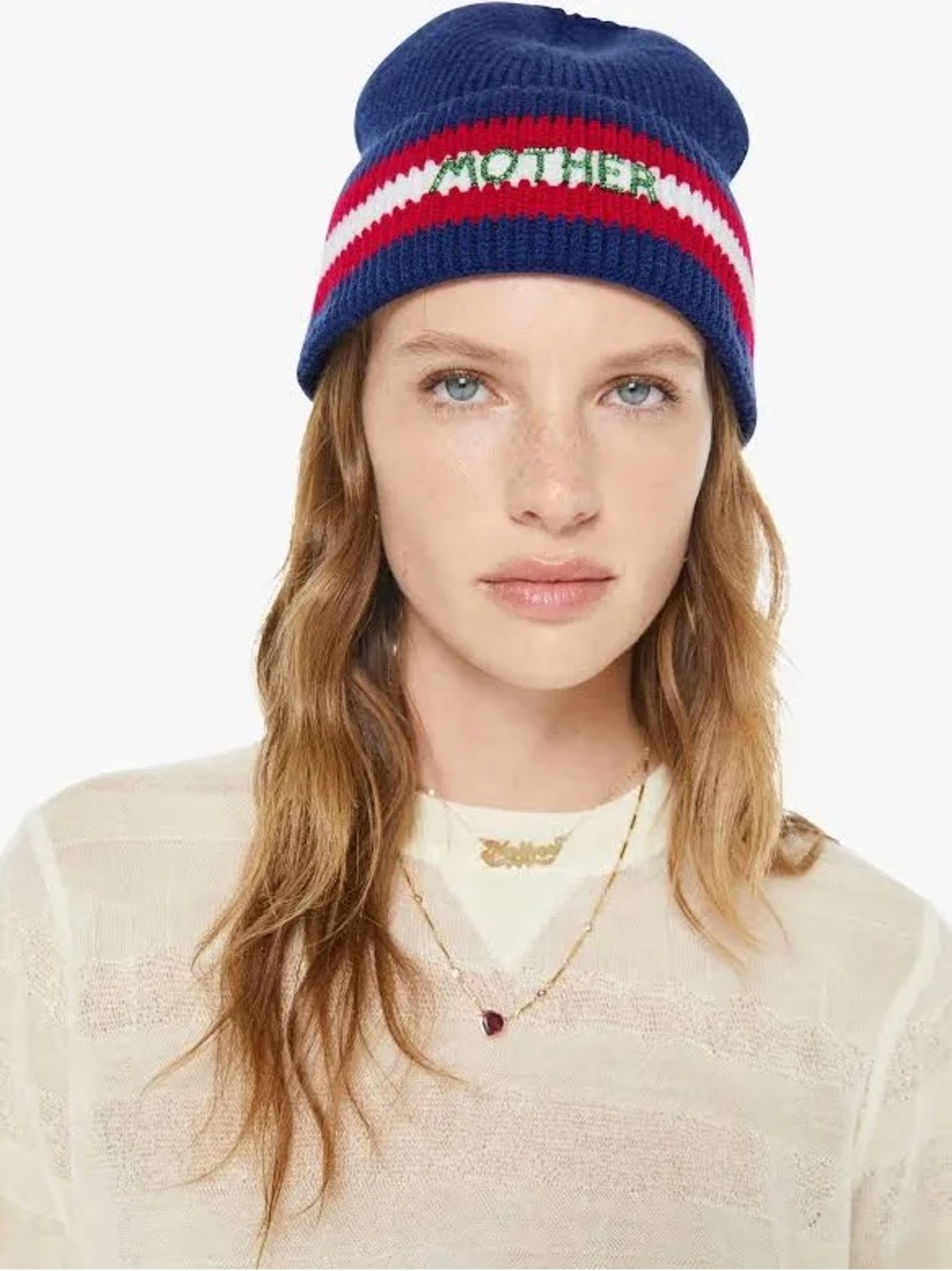 MOTHER THE BEANIE IN NAVY